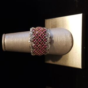 Ladies Ruby and Diamond ring